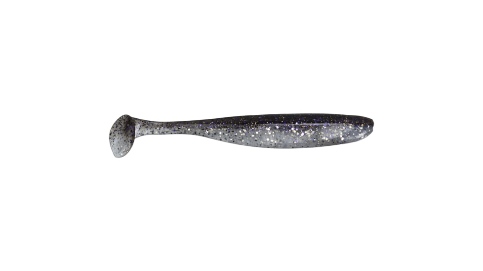 Keitech Easy Shiner, Alewife, 4in, Shad Shaped Paddletail Swimbait, 7Pk, Blister Pack, Squid Scent Infused, ES4419
