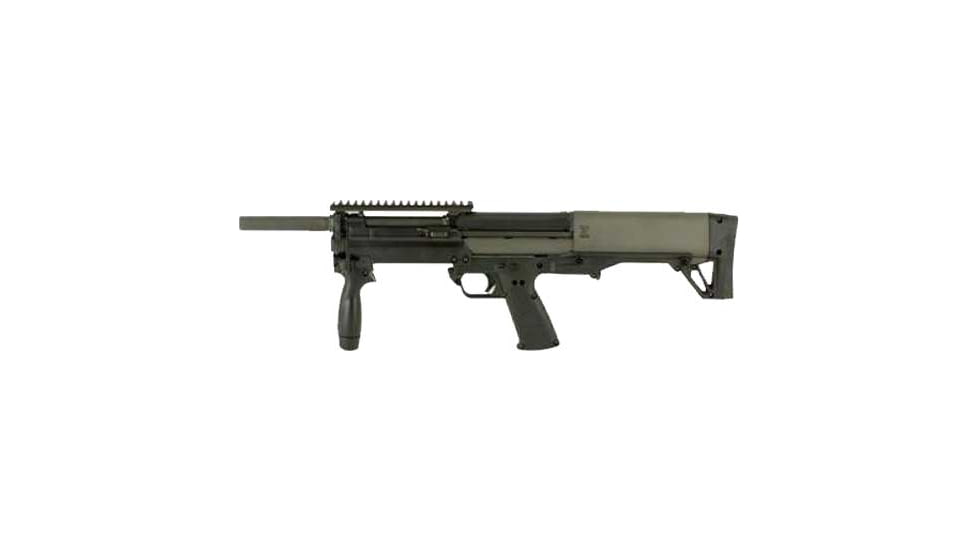 Kel-Tec KSG-NR 3in Tactical Pump Shotgun, 12 Gauge, 18.5in BBL, Synthetic Od Green Stock, 8RD Capacity, Black, KSGNRGRN