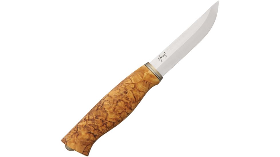 Kellam Jouni 70 Fixed Blade Knife, 3.625in, Curly Birch Handle KLKPJ70