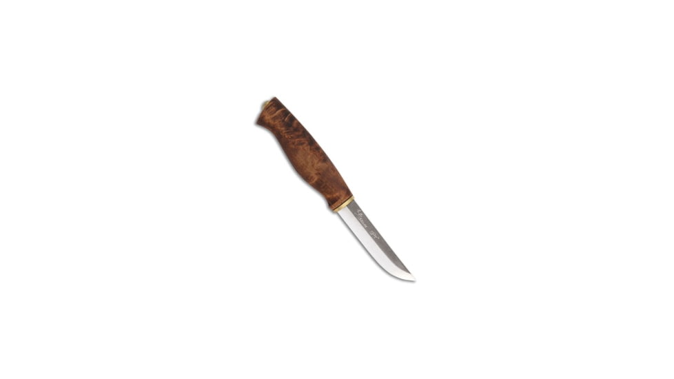 Kellam Knives Kellam Knives Wolverine Fixed Blade Knife Stained Curly Birch 3.75" Satin, Wood, Carbon Steel, adult, BHQ-55506