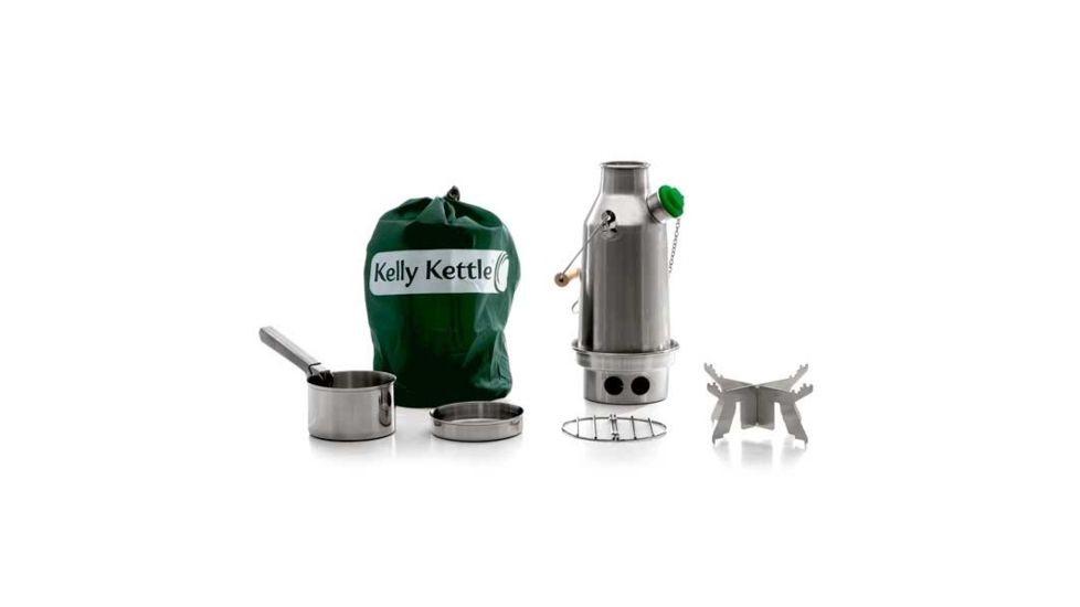 Kelly Kettle Stainless Small Trekker - Basic Kit-Stainless Steel