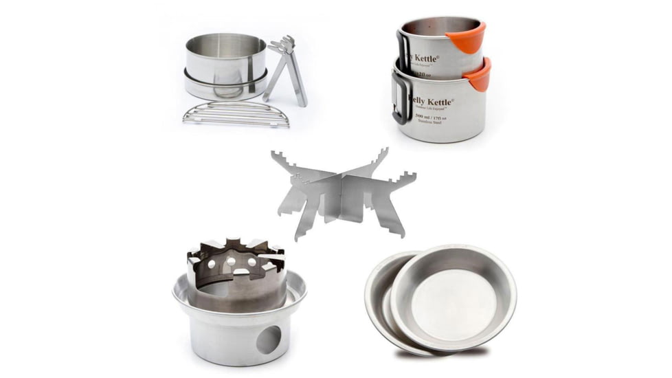Kelly Kettle Ultimate Base Camp Kit, Stainless Steel, 50119
