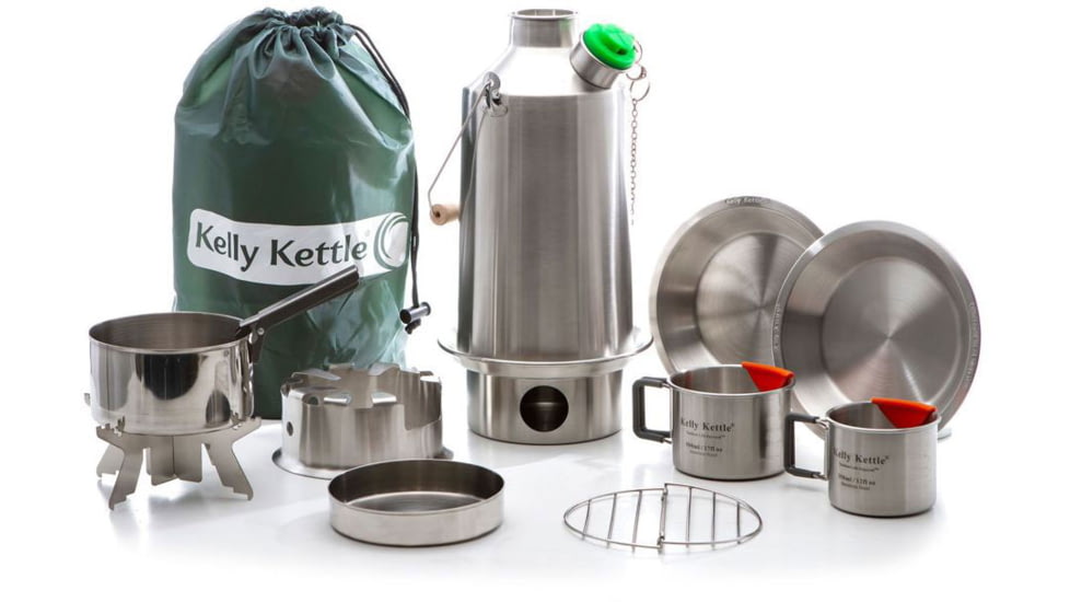 Kelly Kettle Ultimate Base Camp Kit, Stainless Steel, 50119