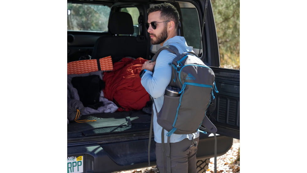 Kelty Asher 18L Backpack, Beluga/Stormy Blue, 18 Liter, 22629023BEL