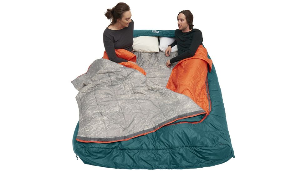 Kelty Tru.Comfort Sleeping Bag Doublewide 20F, Deep Teal, Regular, 35417119DWDT