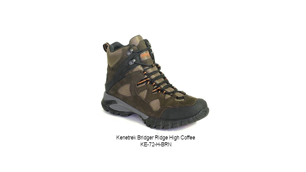 Kenetrek Bridger Ridge Hiking Shoes - Men's, Coffee, Over-Ankle Height, 11.0 Medium, High Lightweight KE-74-H 11.0MED
