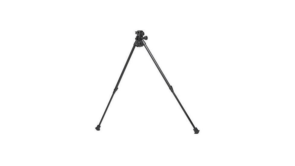 Versa-Pod Model 53 15-23in Sitting Bipod w/ Rubber Feet And Universal Adaptor, Black, 150-053