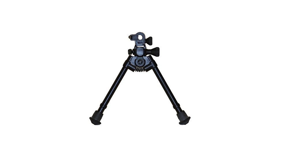 Versa-Pod All Steel  Model 52 9-12in Standard Bench Bipod w/ Rubber Feet And Universal Adaptor, Black, 160-052