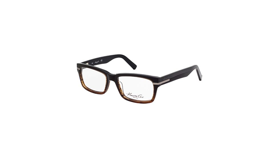 Kenneth Cole KC0210 Eyeglass Frames - Dark Brown Frame Color