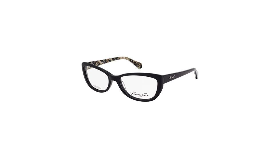 Kenneth Cole KC0211 Eyeglass Frames - Shiny Black Frame Color