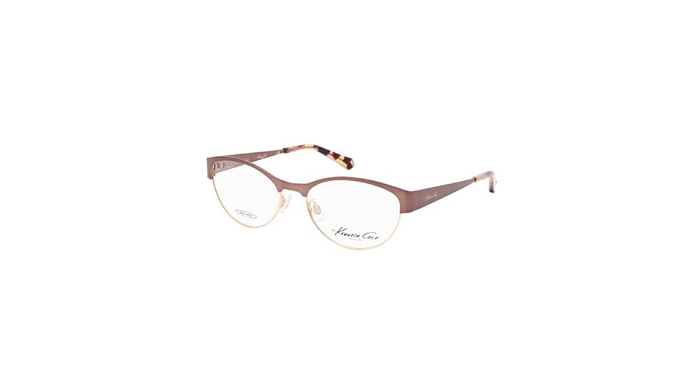 Kenneth Cole KC0215 Eyeglass Frames - Matte Dark Brown Frame Color