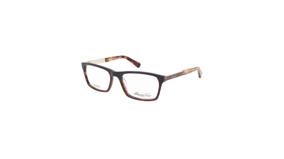 Kenneth Cole KC0220 Eyeglass Frames - Brown Horn Frame Color