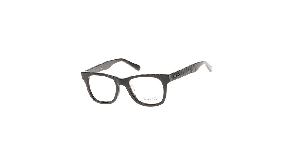 Kenneth Cole KC0222 Eyeglass Frames - Shiny Black Frame Color