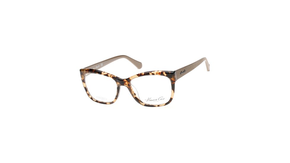 Kenneth Cole KC0224 Eyeglass Frames - Shiny Dark Brown Frame Color