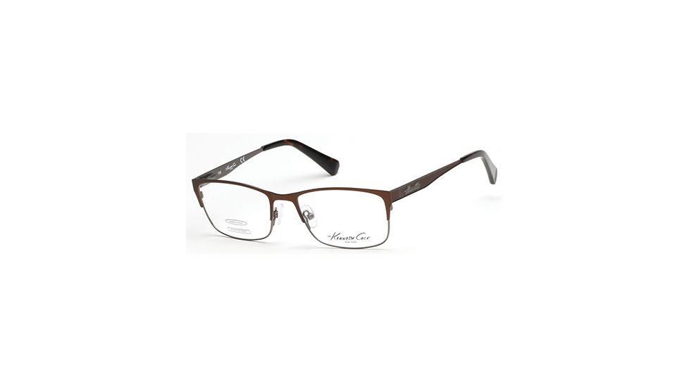 Kenneth Cole KC0227 Eyeglass Frames - Matte Dark Brown Frame Color
