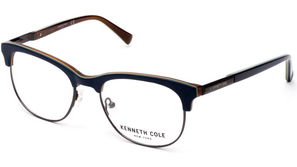 Kenneth Cole KC0266 Eyeglass Frames - Matte Blue Frame Color, Matte Blue Lens Color