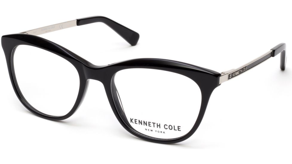 Kenneth Cole KC0276 Eyeglass Frames - Shiny Black Frame Color, Shiny Black Lens Color