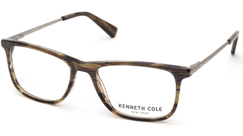 Kenneth Cole KC0277 Eyeglass Frames - Shiny Light Brown Frame Color