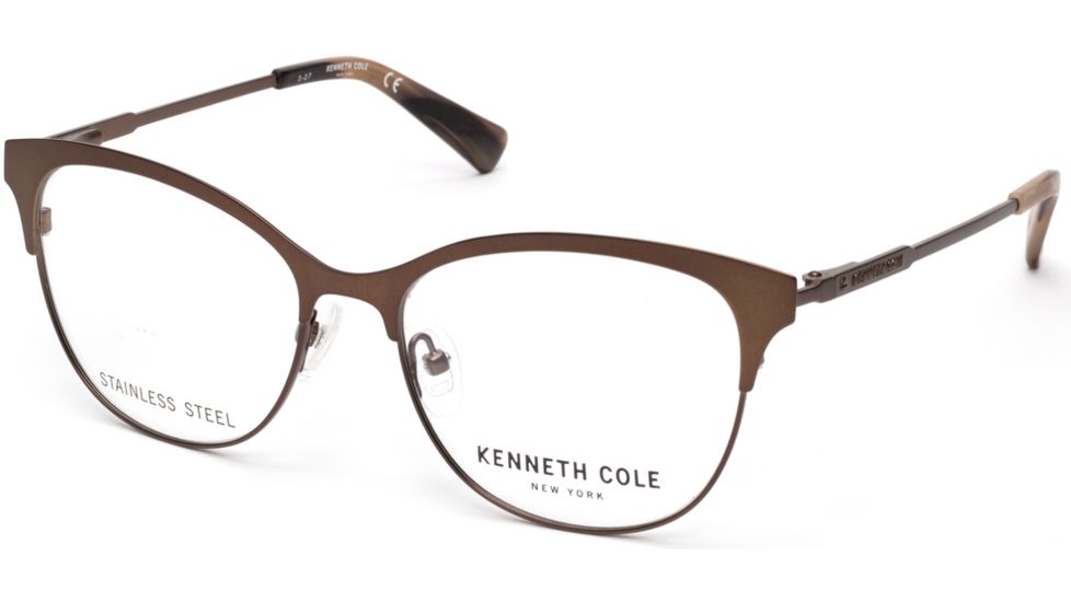Kenneth Cole KC0281 Eyeglass Frames - Matte Dark Brown Frame Color
