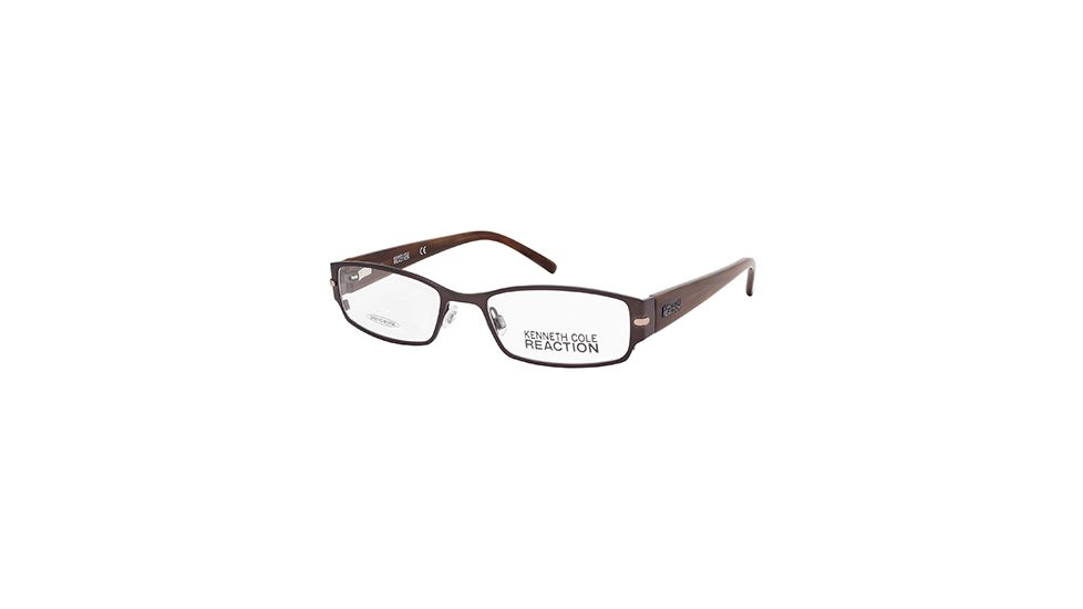 Kenneth Cole KC0748 Eyeglass Frames - Shiny Dark Brown Frame Color