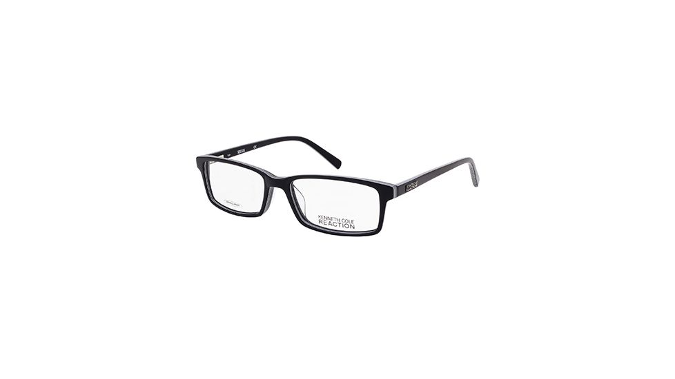 Kenneth Cole KC0749 Eyeglass Frames - Black / White Frame Color