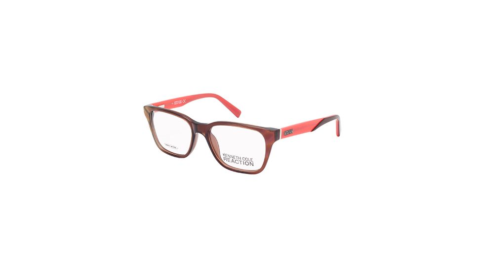 Kenneth Cole KC0755 Eyeglass Frames - Shiny Dark Brown Frame Color