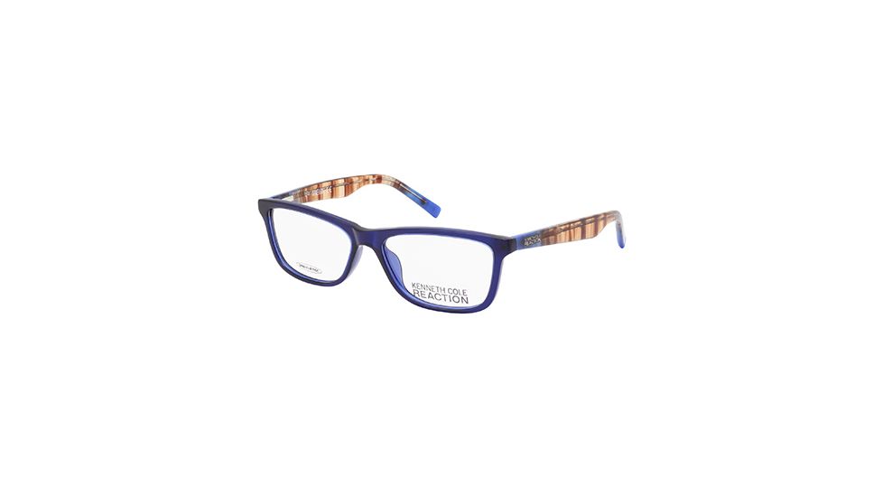 Kenneth Cole KC0757 Eyeglass Frames - Shiny Blue Frame Color