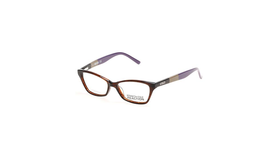 Kenneth Cole KC0766 Eyeglass Frames - Shiny Dark Brown Frame Color