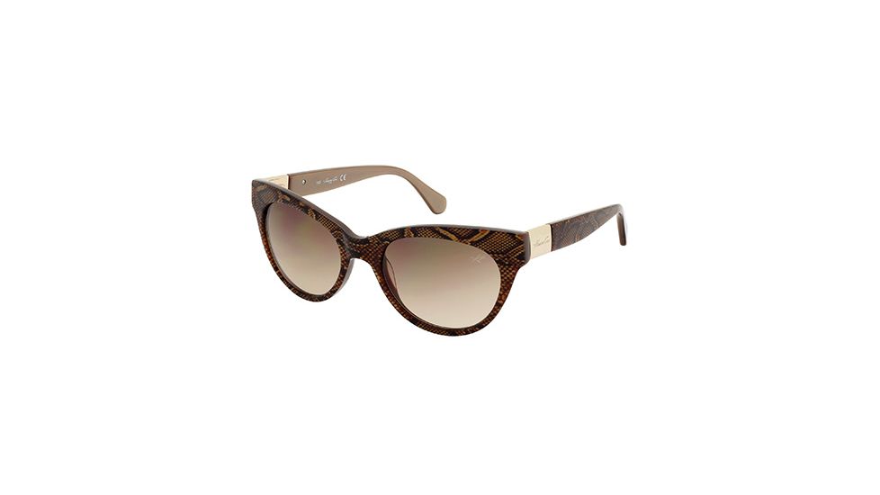 Kenneth Cole KC7124 Sunglasses - Animal Frame Color, Gradient Brown Lens Color