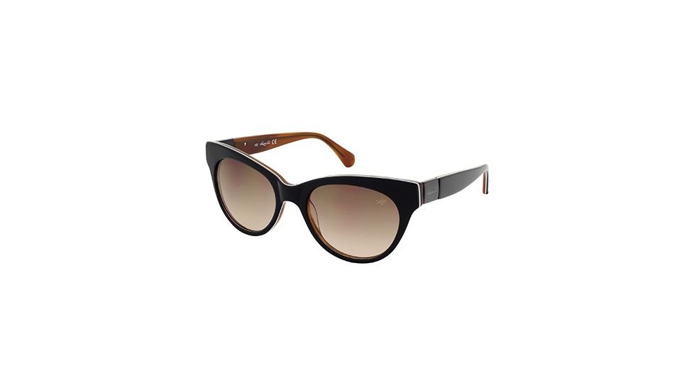 Kenneth Cole KC7124 Sunglasses - Black Frame Color, Gradient Brown Lens Color