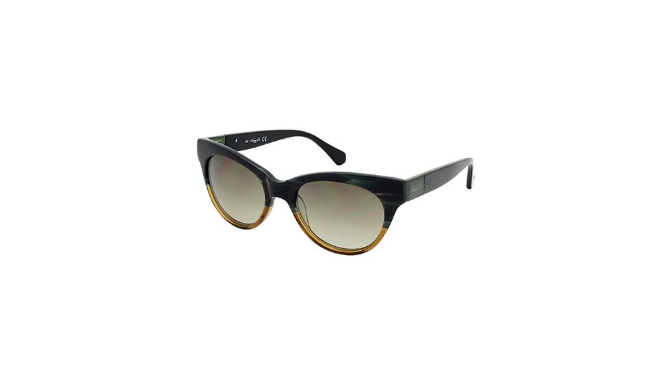 Kenneth Cole KC7124 Sunglasses - Green Horn Frame Color, Gradient Green Lens Color