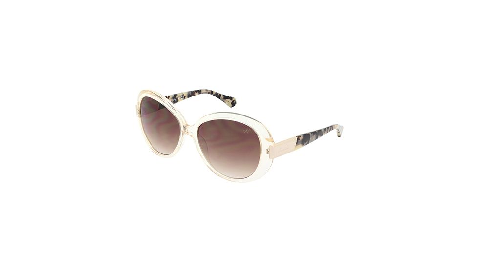 Kenneth Cole KC7138 Sunglasses - Crystal Frame Color, Gradient Brown Lens Color