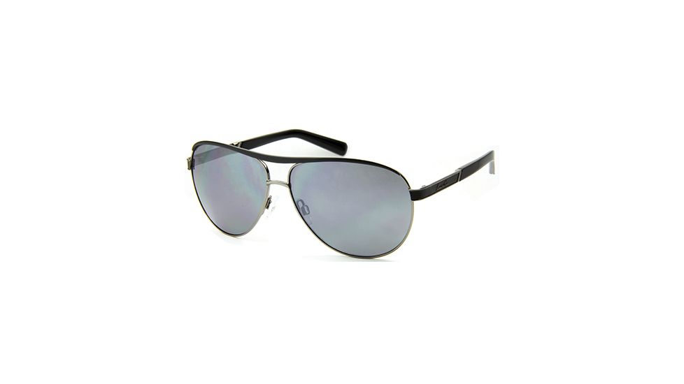 Kenneth Cole KC7151 Sunglasses - Shiny Dark Nickeltin Frame Color, Smoke Mirror Lens Color