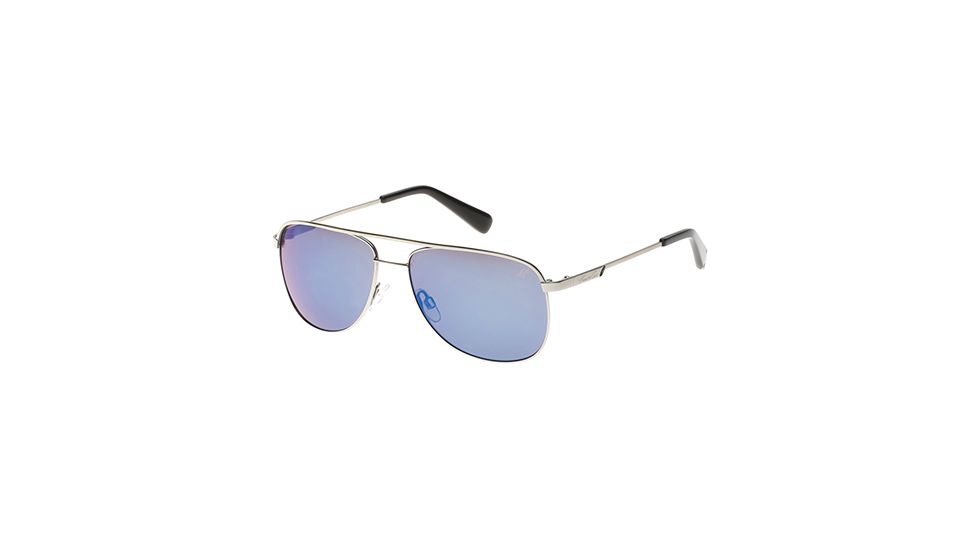 Kenneth Cole KC7153 Sunglasses - Shiny Light Nickeltin Frame Color, Smoke Mirror Lens Color