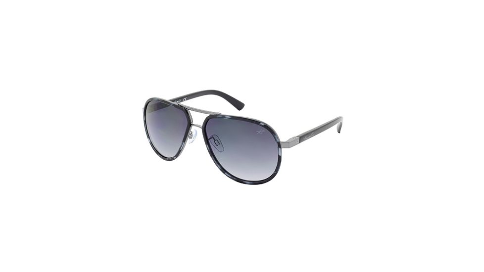 Kenneth Cole KC7155 Sunglasses - Coloured Havana Frame Color, Gradient Smoke Lens Color