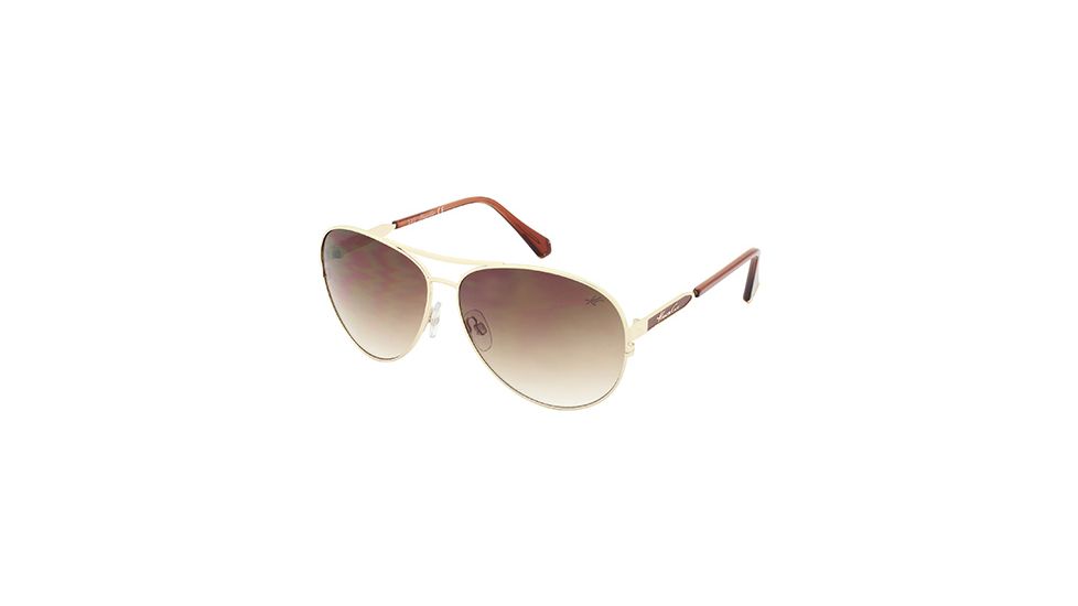 Kenneth Cole KC7158 Sunglasses - Gold Frame Color, Gradient Brown Lens Color