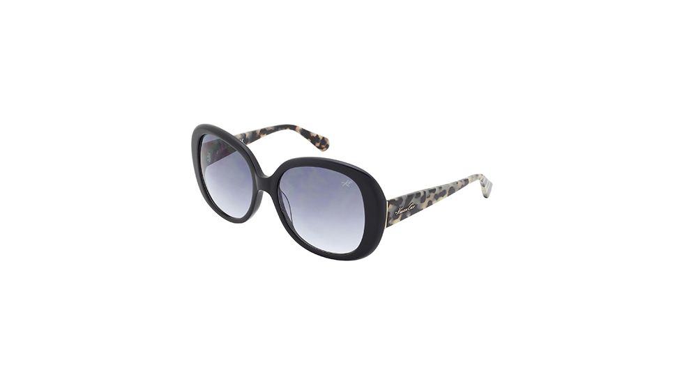 Kenneth Cole KC7160 Sunglasses - Shiny Black Frame Color, Gradient Smoke Lens Color