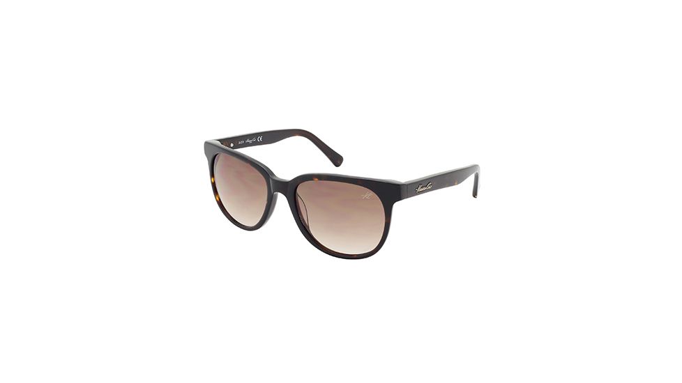 Kenneth Cole KC7161 Sunglasses - Dark Havana Frame Color, Gradient Brown Lens Color