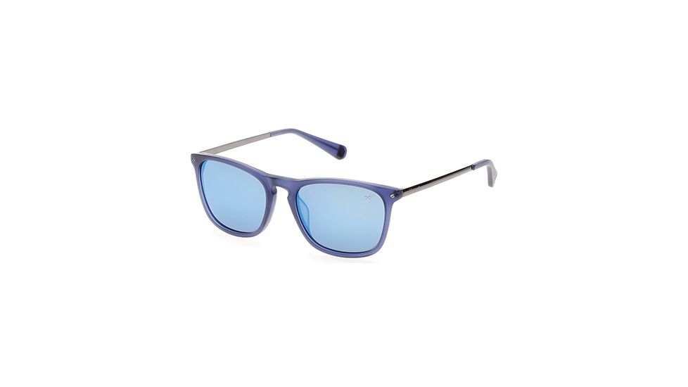 Kenneth Cole KC7178 Sunglasses - Matte Blue Frame Color, Brown Mirror Lens Color
