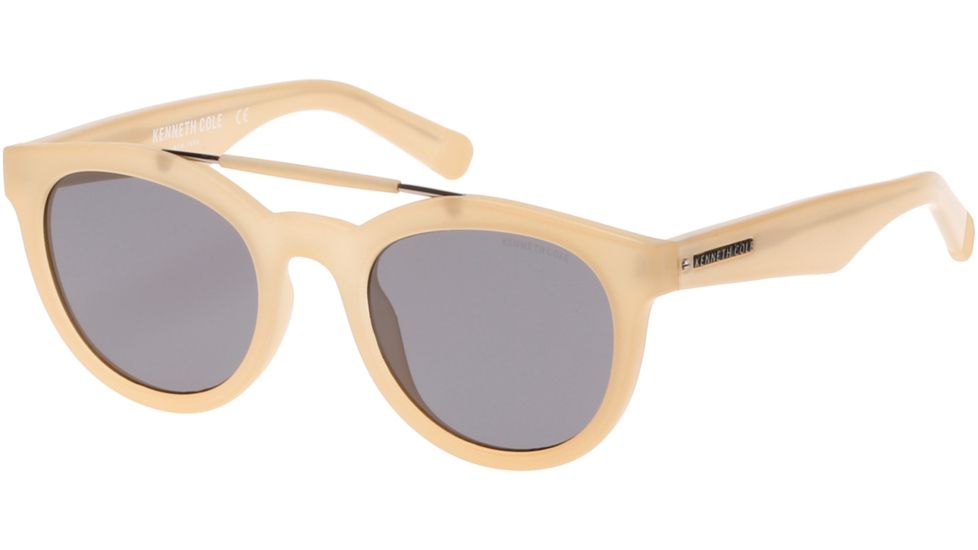 Kenneth Cole KC7205 Sunglasses - Matte Beige Frame Color, Smoke Lens Color