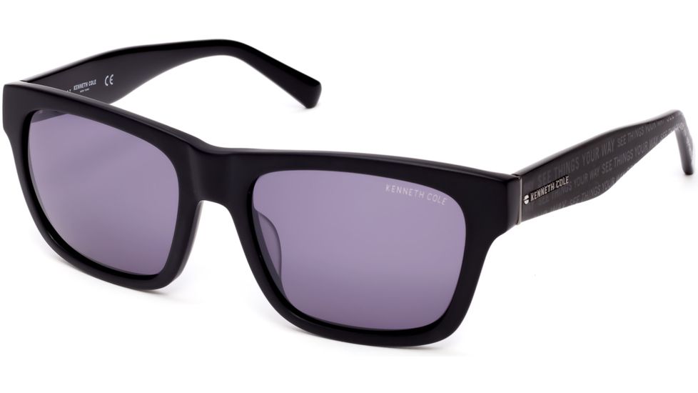 Kenneth Cole KC7220 Sunglasses - Matte Black Frame Color, Smoke Mirror Lens Color