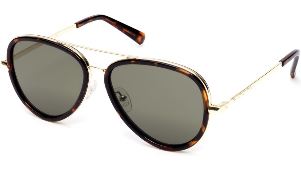 Kenneth Cole KC7222 Eyewear - Unisex - Sunglasses - Havana Frame Color, Green Lens Color