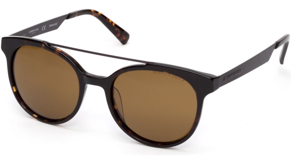 Kenneth Cole KC7226 Sunglasses - Dark Havana Frame Color, Brown Polarized Lens Color