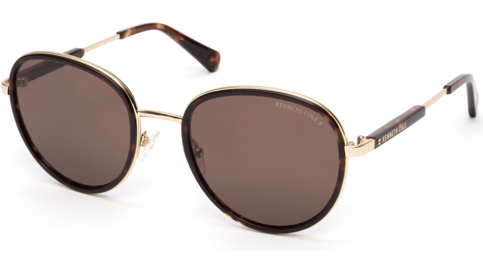 Kenneth Cole KC7227 Sunglasses - Dark Havana Frame Color, Brown Polarized Lens Color