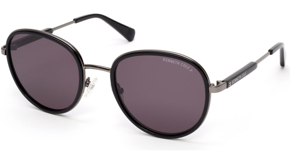 Kenneth Cole KC7227 Sunglasses - Shiny Black Frame Color, Smoke Polarized Lens Color