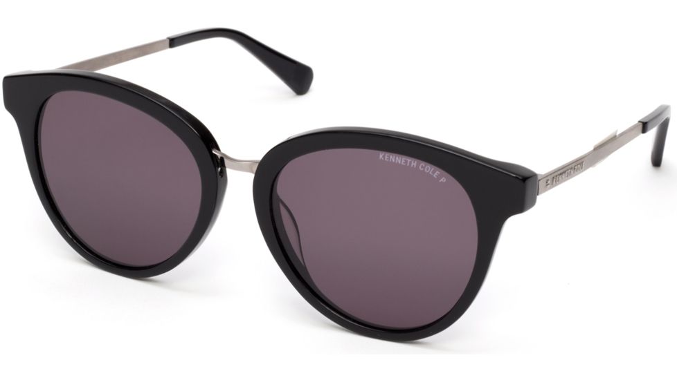 Kenneth Cole KC7228 Sunglasses - Shiny Black Frame Color, Smoke Polarized Lens Color