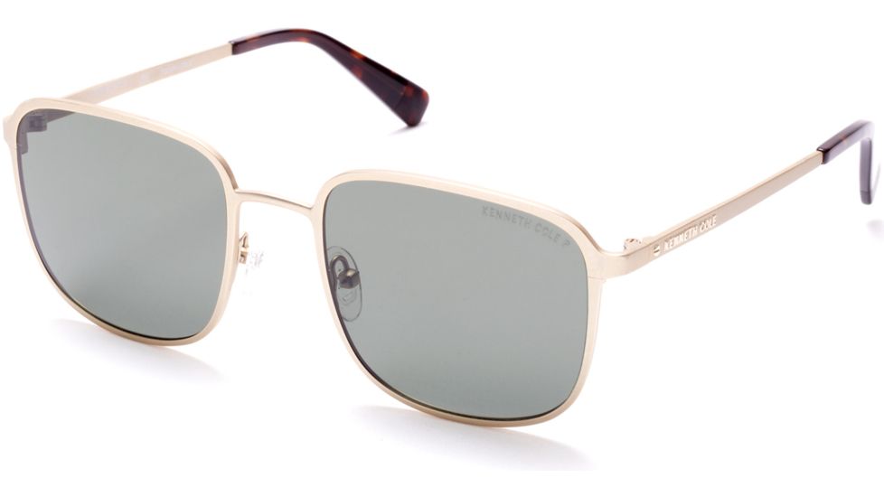 Kenneth Cole KC7231 Sunglasses - Gold Frame Color, Green Polarized Lens Color