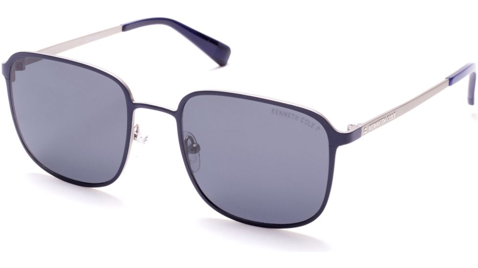 Kenneth Cole KC7231 Sunglasses - Matte Blue Frame Color, Smoke Polarized Lens Color