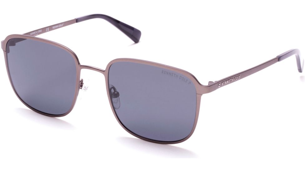 Kenneth Cole KC7231 Sunglasses - Matte Gun Metal Frame Color, Smoke Polarized Lens Color