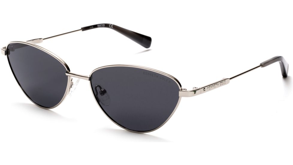 Kenneth Cole KC7235 Sunglasses - Shiny Light Nickeltin Frame Color, Smoke Polarized Lens Color